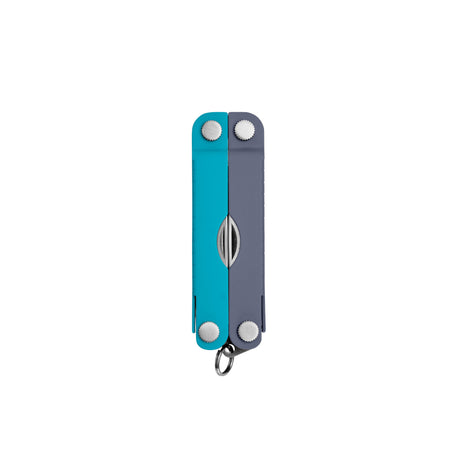 Translation missing: en.Lavender Mist Leatherman Micra® multi-tool closed, showcasing its compact design and keychain attachment