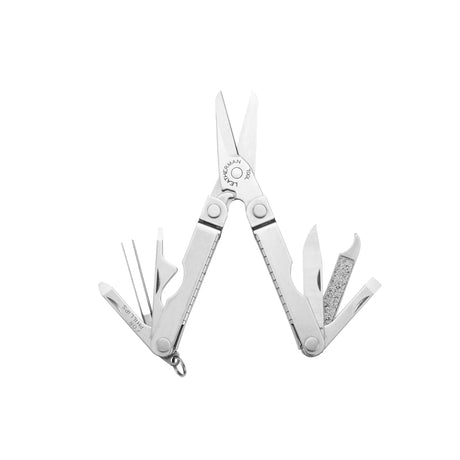 Translation missing: en.Stainless Steel Leatherman Micra® compact multi-tool with scissors, screwdrivers, and more for everyday tasks