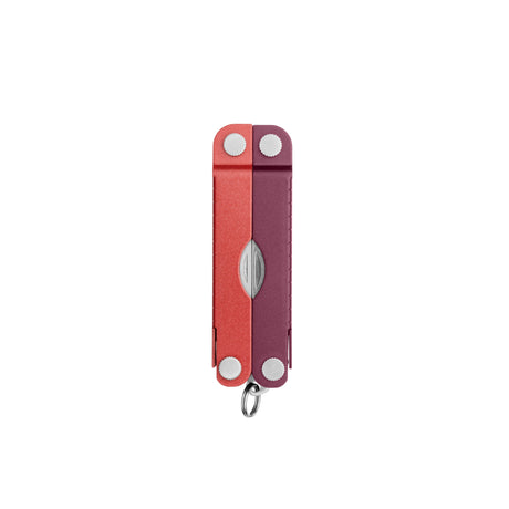 Translation missing: en.Mulled Wine Leatherman Micra® multi-tool closed, showcasing its compact design and keychain attachment