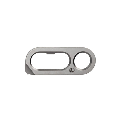 Translation missing: en.Leatherman OPNR from the front showing the milled details that are the function of the tool