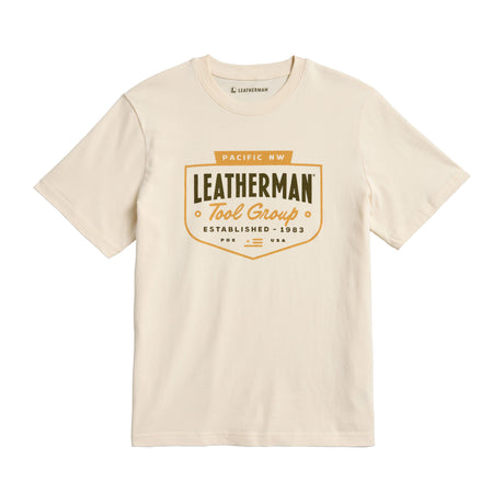 Translation missing: en.Front of the Leatherman natural gold Pacific Northwest tee