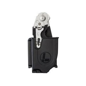 Translation missing: en.Black Raptor® Rescue holster with a folded Leatherman Raptor® Rescue inside