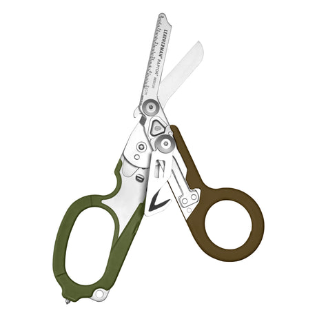 Translation missing: en.Open Woodland Leatherman Raptor Rescue trauma shears with premium scissors and various tools