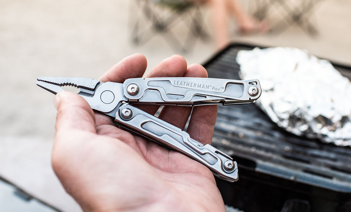 Translation missing: en.Leatherman Rev in a hand