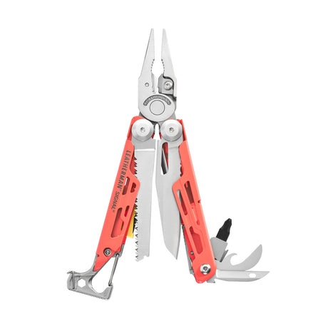 Translation missing: en.Guava Leatherman Signal® multi-tool showcasing pliers, blades, and other essential features for outdoor adventures