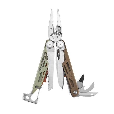 Translation missing: en.Mesa Verde Leatherman Signal® multi-tool showcasing pliers, blades, and other essential features for outdoor adventures