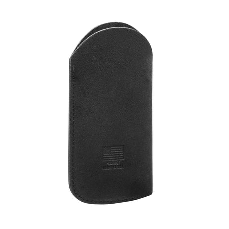 Translation missing: en.A black suede leather tool sleeve embossed with an American flag and the words “Proudly Made in USA” near the bottom center, photographed upright against a white background