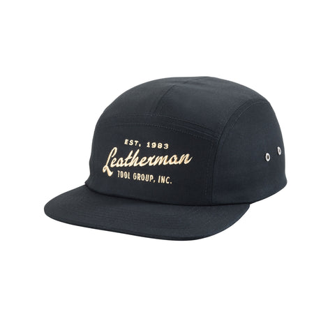 Translation missing: en.Leatherman vintage 5-panel hat with showcasing 'Leatherman' in cursive font. Established 1983