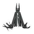 Translation missing: en.Black Leatherman Wave® Plus multi-tool with pliers, blades, and multiple tools displayed in an open position
